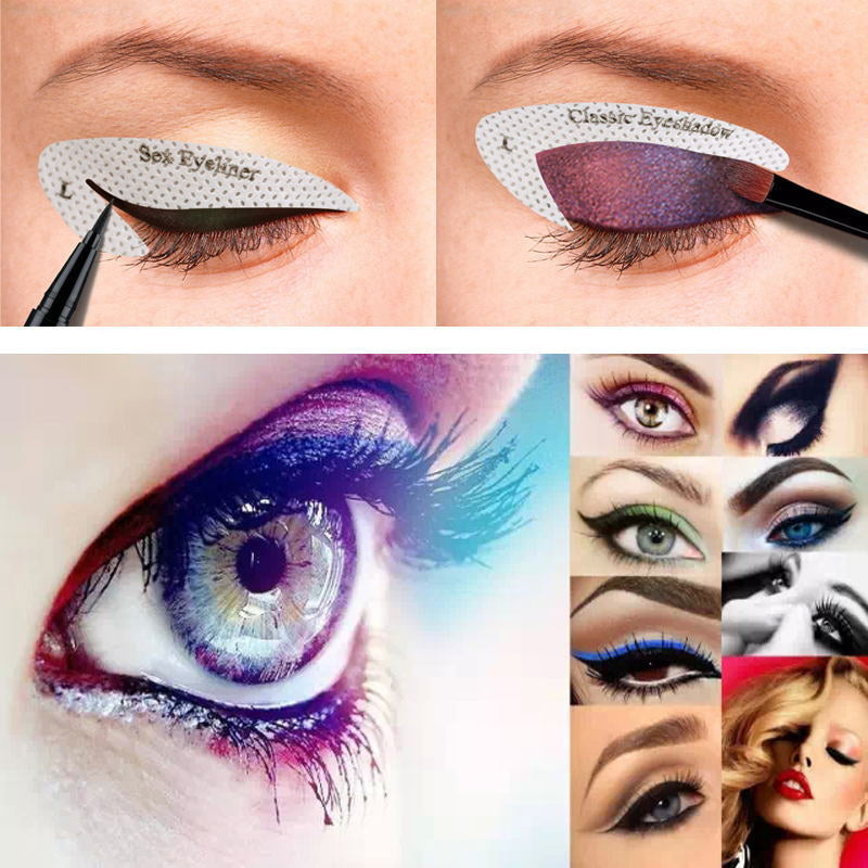 Modèle de maquillage ombres à paupières/eyeliner autocollants