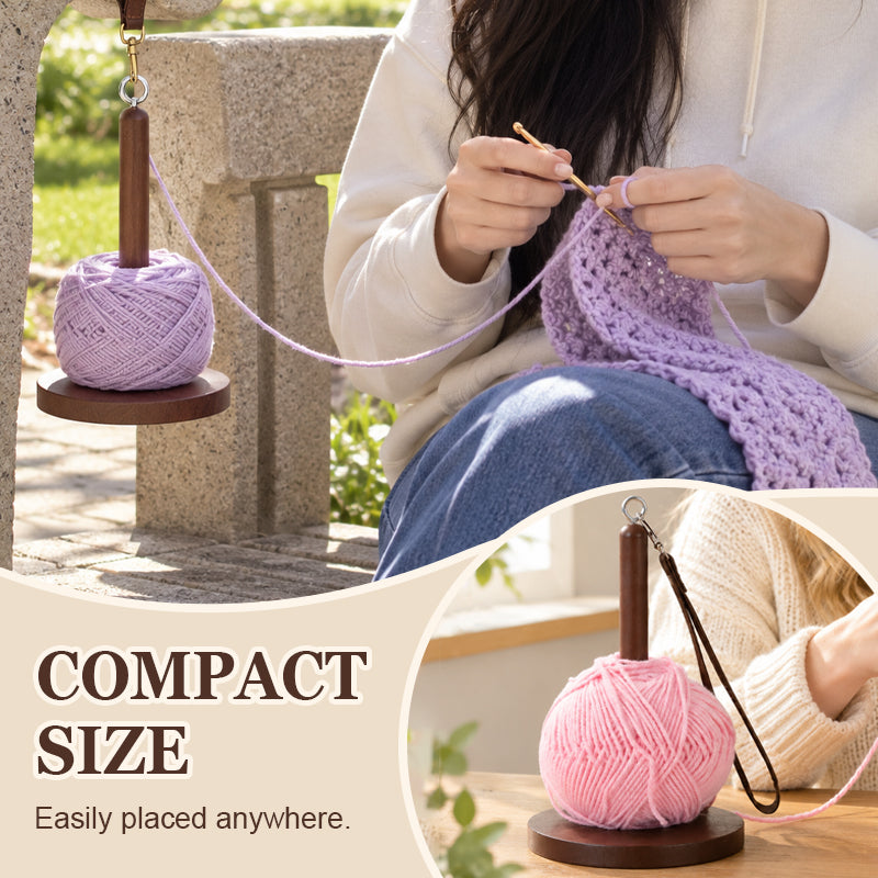 🧶Porte-fil portable — Support de filage et d'enroulement permettant de garder le fil à portée de main tout en ayant les mains libres