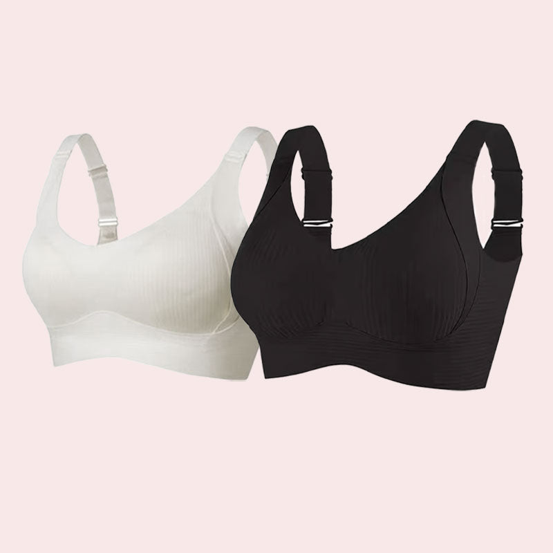 🎁✨Ensemble 3 pièces récemment amélioré🔥 Soutien-gorge push-up sans armatures ultra-soutenant👍 Dites adieu aux seins tombants