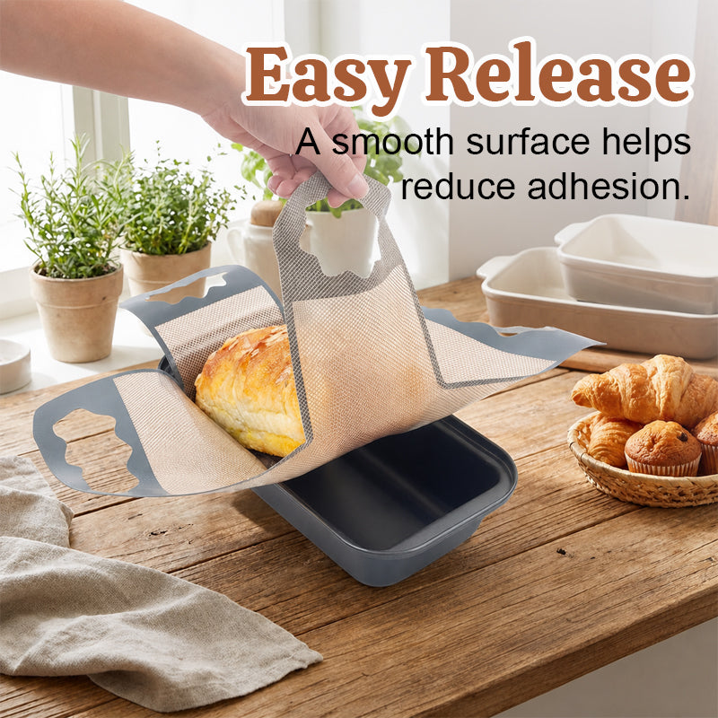🥖♻️ Tapis de cuisson réutilisable — Feuille en silicone antiadhésive, résistante à la chaleur et facile à nettoyer🍞