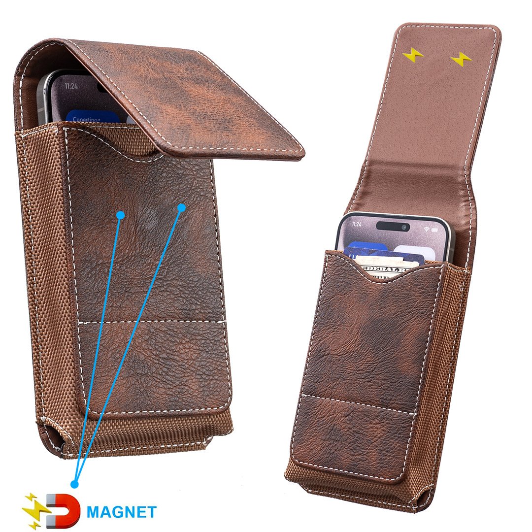 🛡️Étui de téléphone robuste à fixer à la ceinture, avec fermeture magnétique silencieuse ! 📱