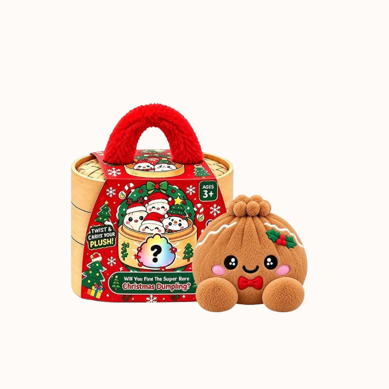 🎄🥟 Peluches Raviolis de Noël – Le cadeau qu'ils déballeront, presseront & montreront à tous