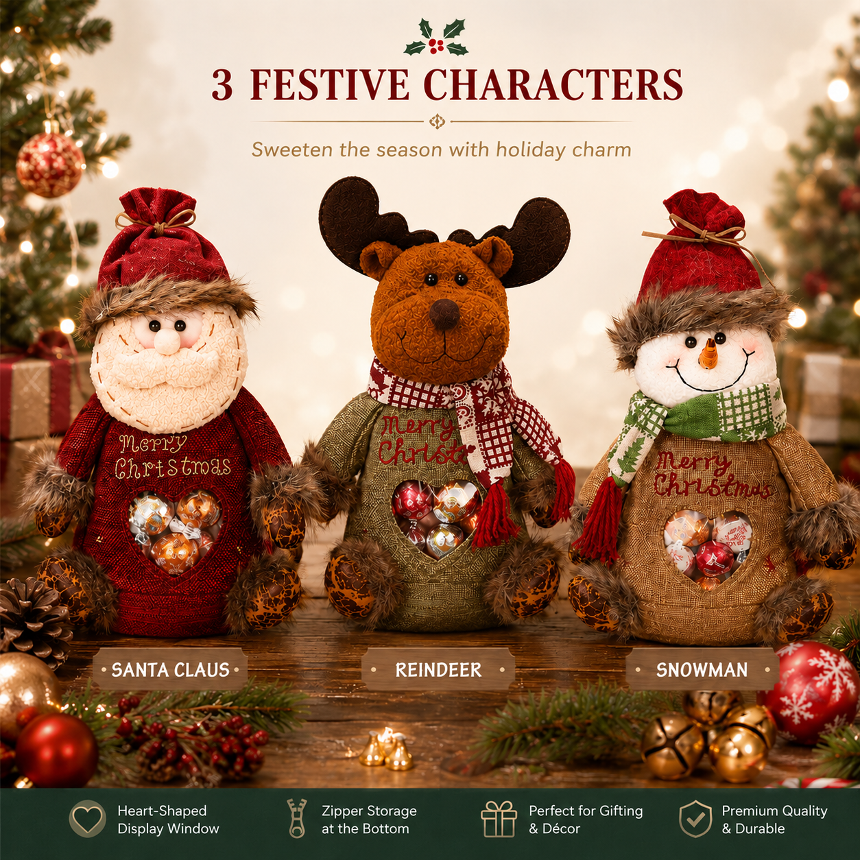 🎄🎅 Remplissez-les de joie de Noël — Collection de sacs-cadeaux festifs