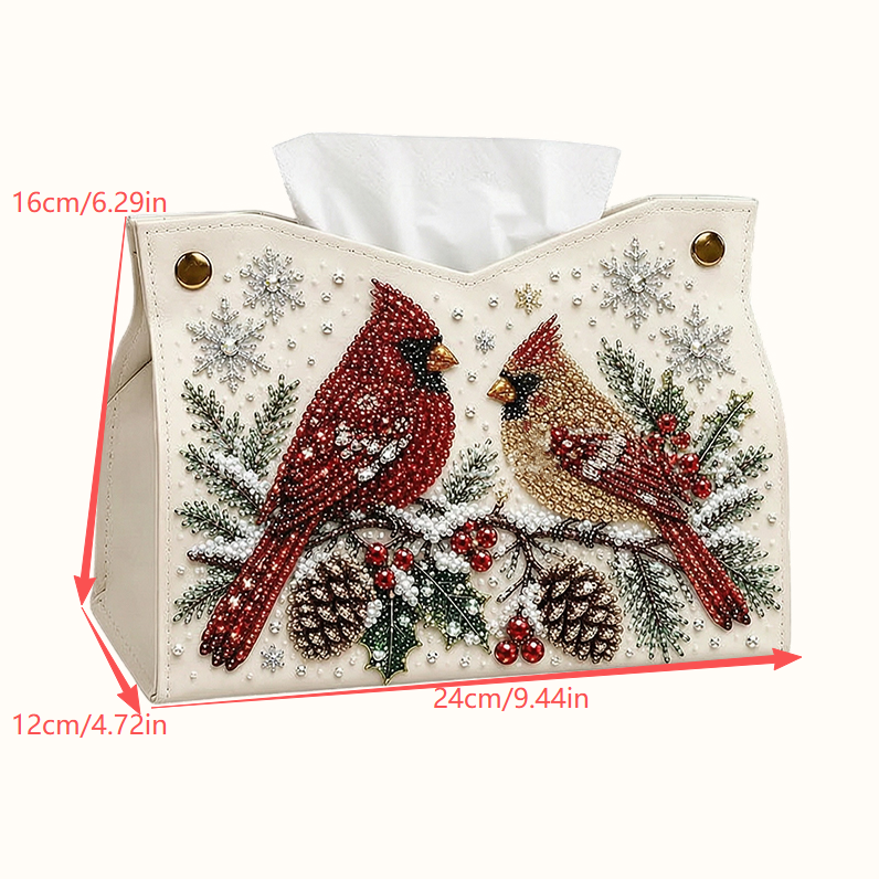 🎄Porte-mouchoirs « Diamond Painting » à réaliser soi-même — Bricolage de Noël double face, motifs festifs et usage quotidien