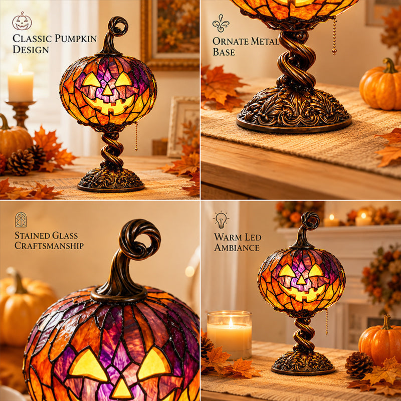 🎃 Lampe en citrouille haute : une lueur automnale chaleureuse et une décoration lumineuse pour Halloween ! 🍂