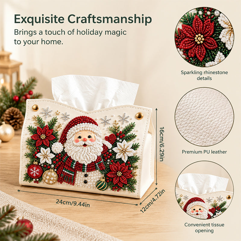 🎄Porte-mouchoirs « Diamond Painting » à réaliser soi-même — Bricolage de Noël double face, motifs festifs et usage quotidien