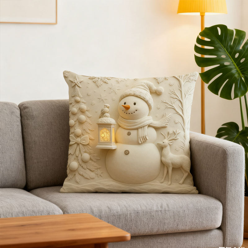 🎄Taie d'oreiller imprimée en 3D de Noël✨