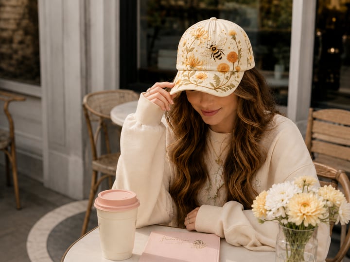 🌸🌿 Casquette de baseball « Garden Morning » : douceur du soleil et confort au quotidien ! ☀️🌱🧢