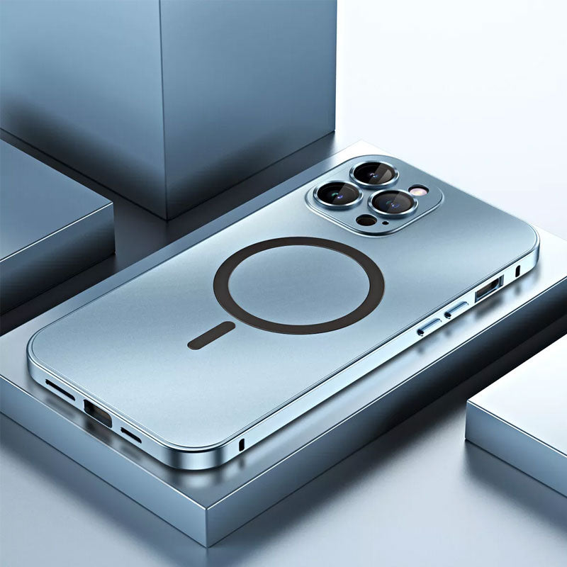 Étui magnétique en métal pour iPhone