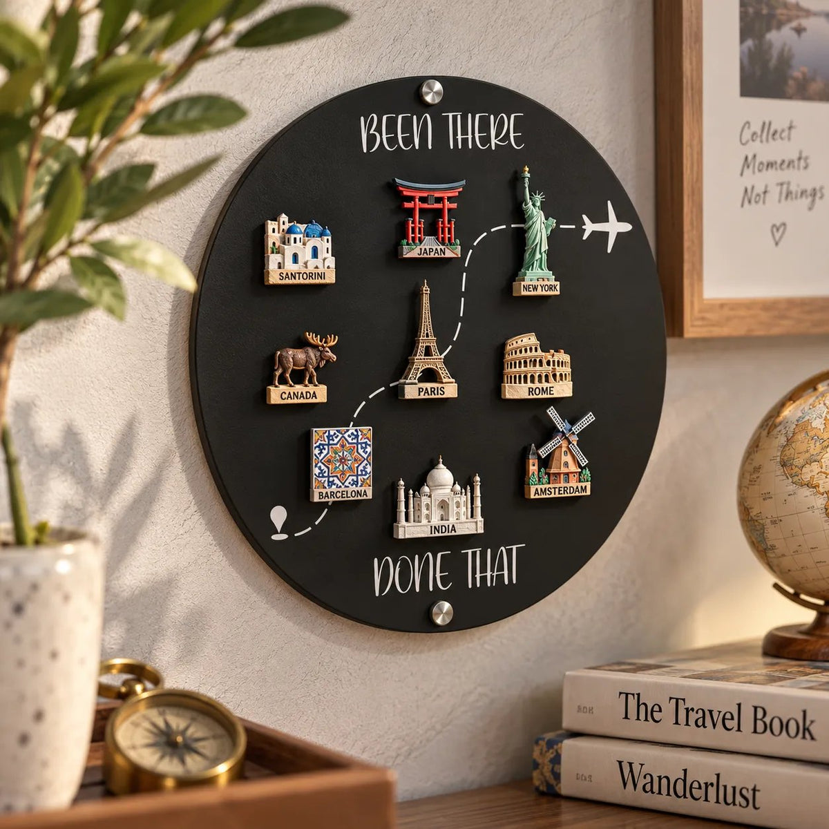 🌍✈️ Vos aventures méritent un mur rien que pour elles — Tableau d'affichage magnétique « Voyages »