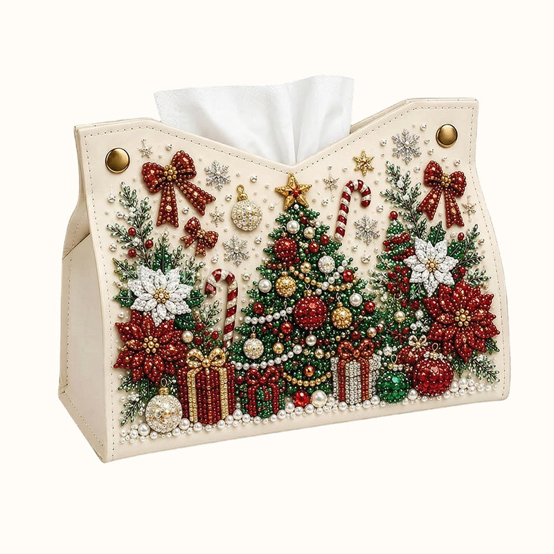 🎄Porte-mouchoirs « Diamond Painting » à réaliser soi-même — Bricolage de Noël double face, motifs festifs et usage quotidien