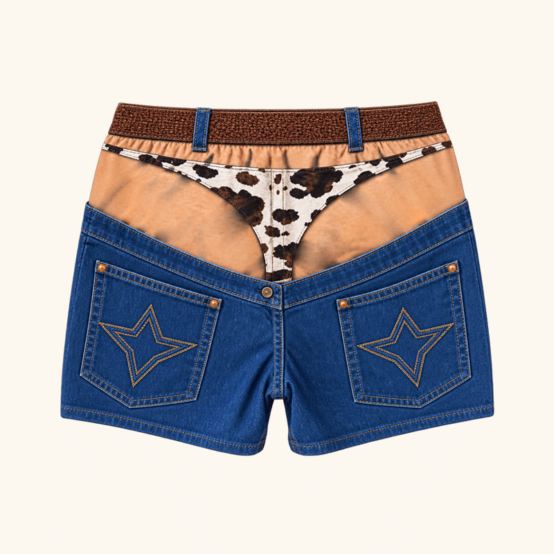🏖️🤠 Du faux denim ? Du vrai plaisir — Shorts de bain fantaisie