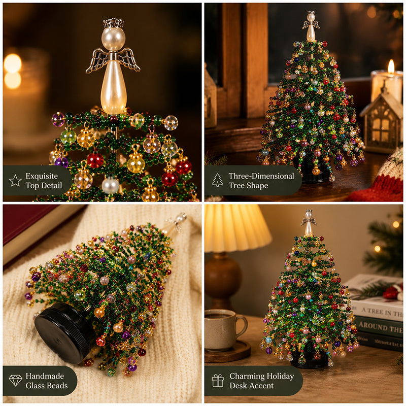🎄✨ Kit de bricolage pour sapin de Noël en perles – 🎅 Créez votre propre décoration de Noël étincelante