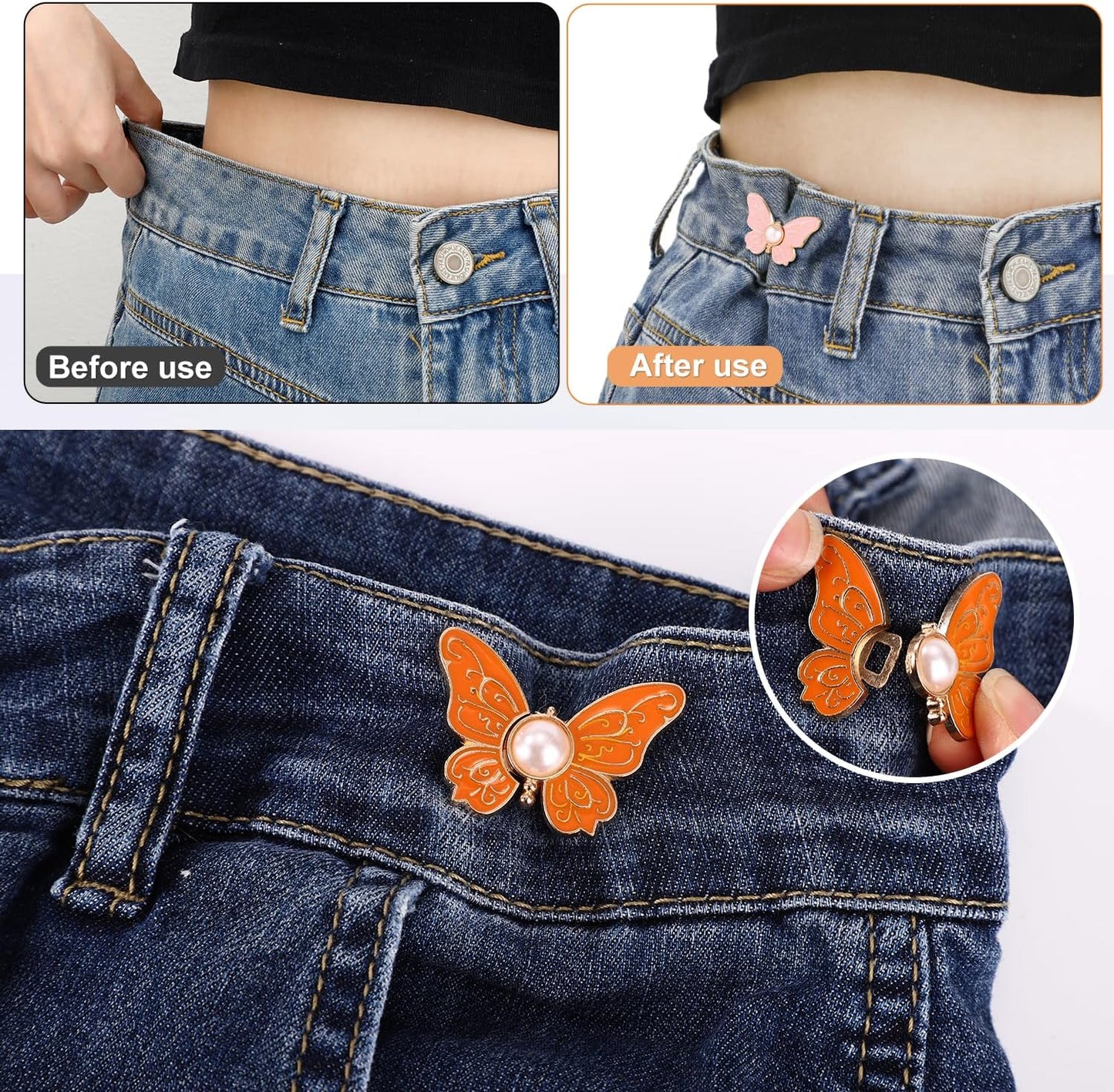 Resserrez instantanément les tailles trop larges et les décolletés trop plongeants ! 👗🦋✨