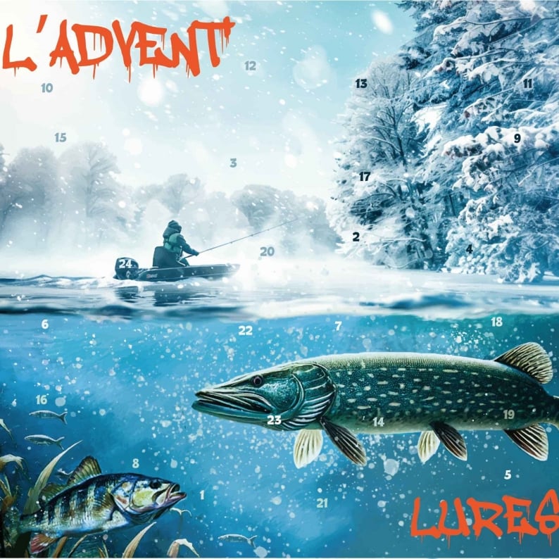🎣 24 jours de surprises pour les pêcheurs – Le cadeau de Noël idéal pour les passionnés de pêche