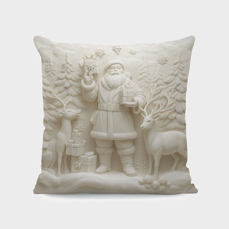 🎄Taie d'oreiller imprimée en 3D de Noël✨