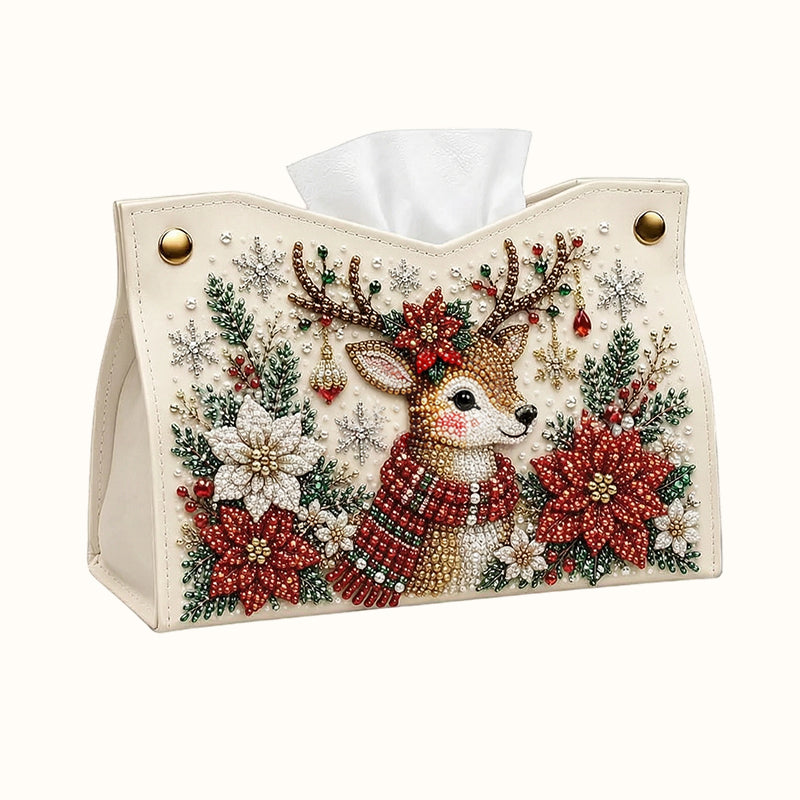 🎄Porte-mouchoirs « Diamond Painting » à réaliser soi-même — Bricolage de Noël double face, motifs festifs et usage quotidien