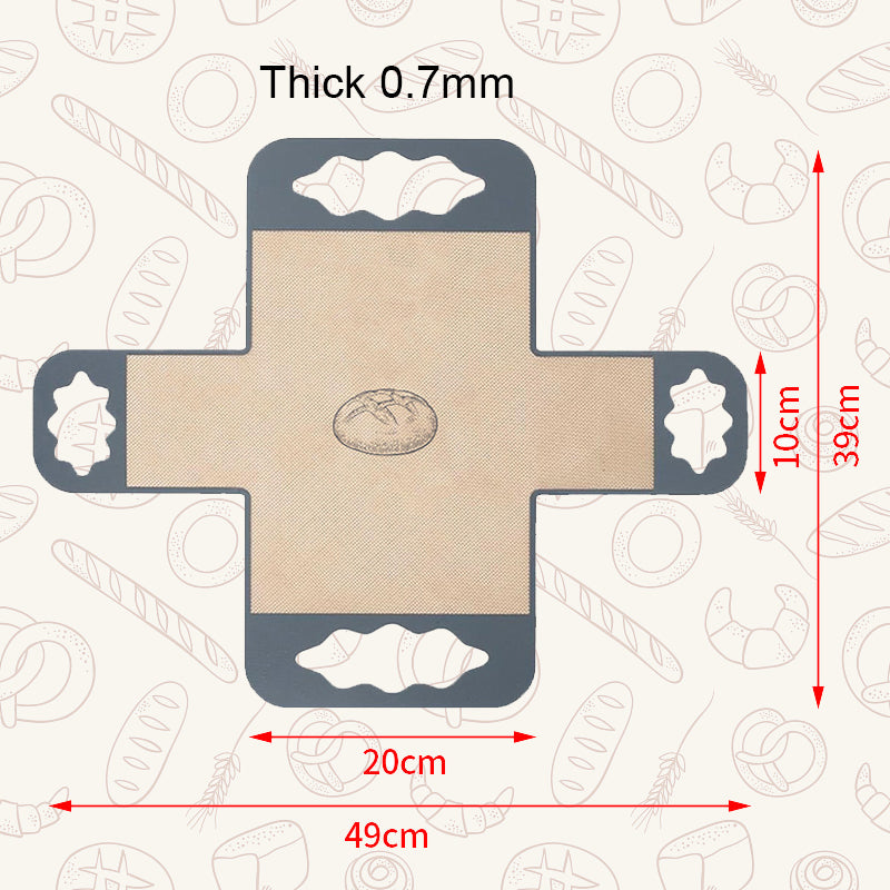 🥖♻️ Tapis de cuisson réutilisable — Feuille en silicone antiadhésive, résistante à la chaleur et facile à nettoyer🍞