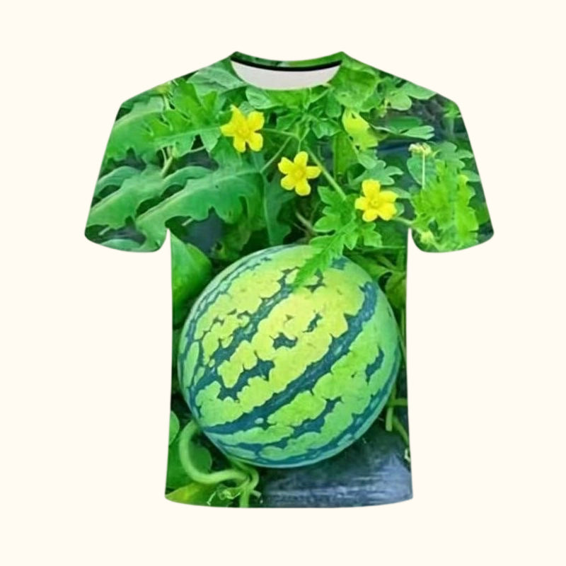 🍉🌿 Audacieux, juteux et plein de personnalité — Ensemble de t-shirts à imprimé pastèque