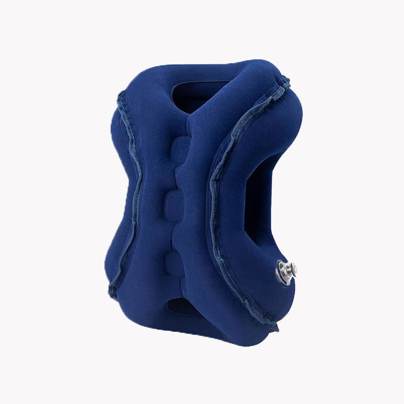 ✈️💤 Oreiller de sommeil gonflable portable pour avion — Soutien pour dormir sur le ventre et sur le côté
