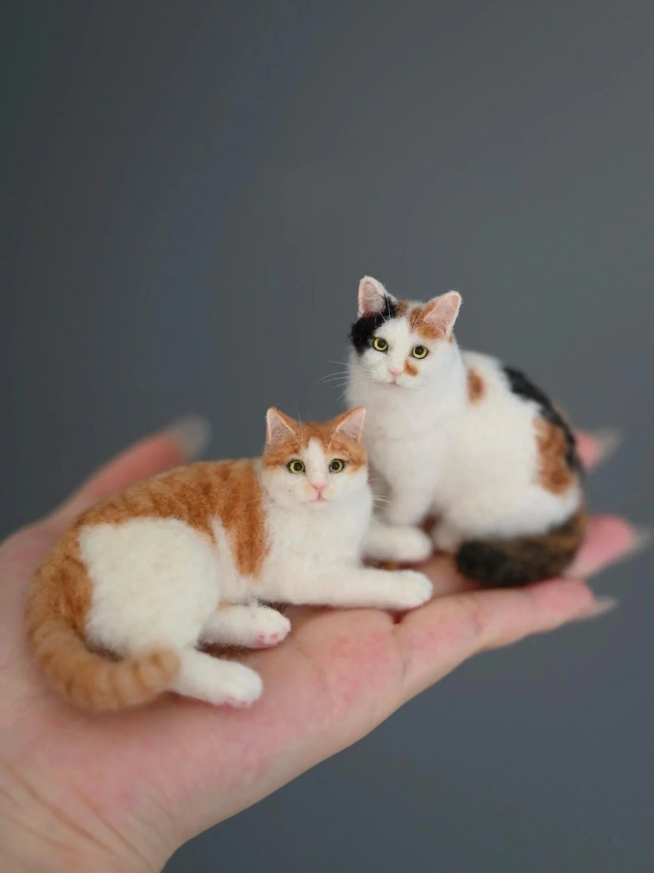 🔥DERNIER JOUR -49% -🐱💖Mini chat en laine feutrée/🐱💖Mini chat en feutre aiguillet