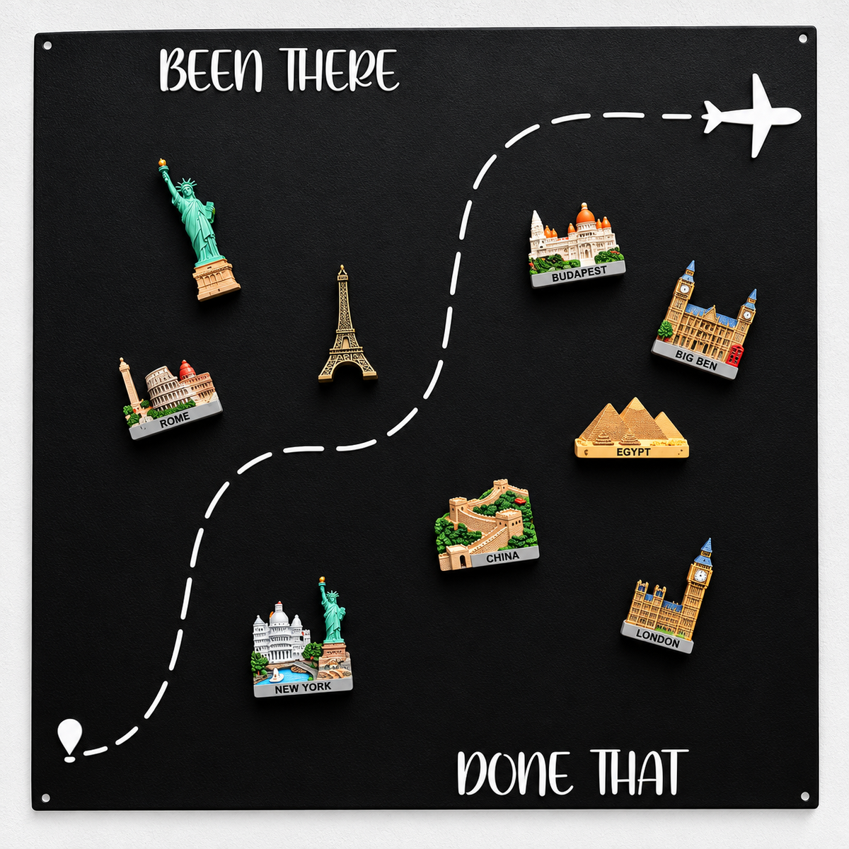 🌍✈️ Vos aventures méritent un mur rien que pour elles — Tableau d'affichage magnétique « Voyages »