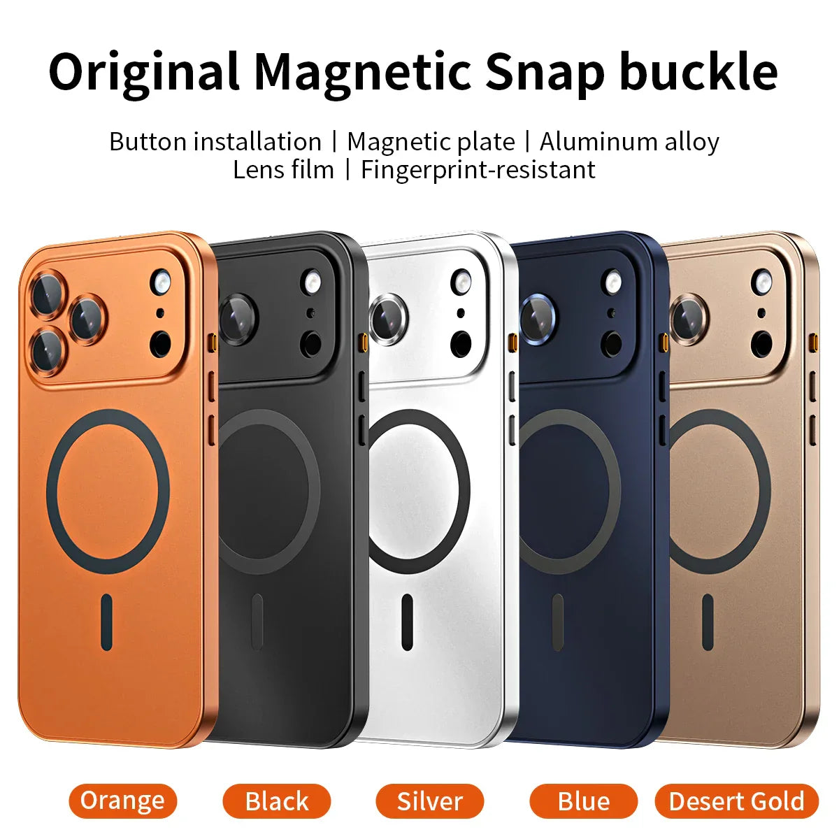 Étui magnétique en métal pour iPhone
