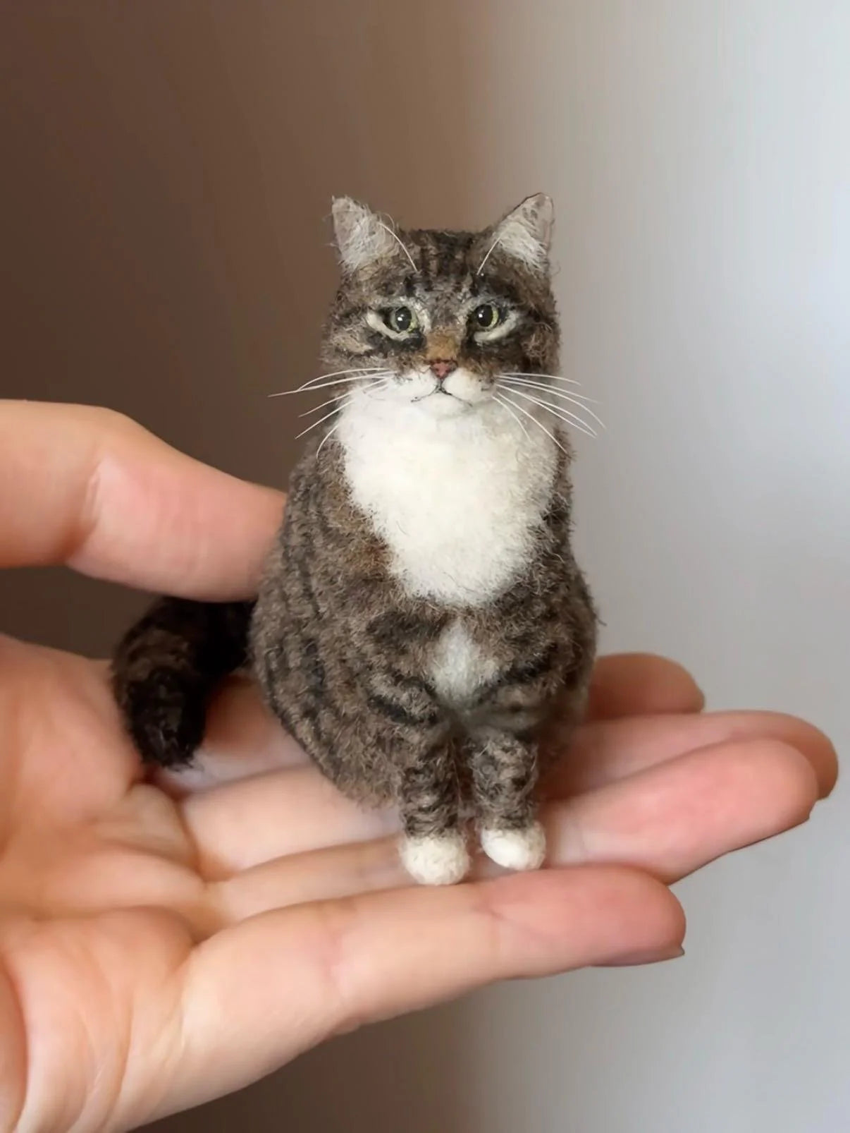 🔥DERNIER JOUR -49% -🐱💖Mini chat en laine feutrée/🐱💖Mini chat en feutre aiguillet