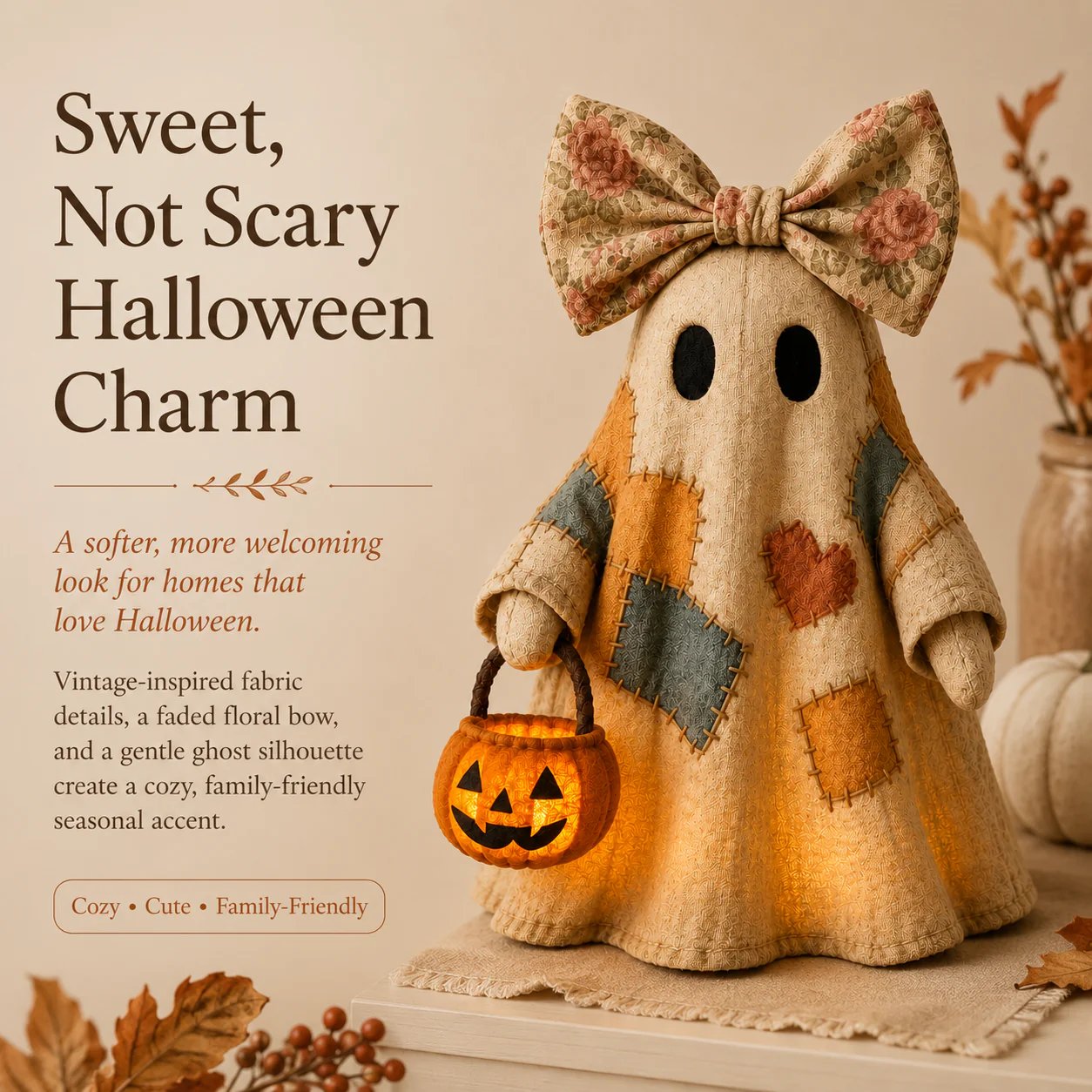 Apportez une touche de nostalgie fantaisiste à votre intérieur et créez une ambiance chaleureuse et douillette ! 🎃✨🍂