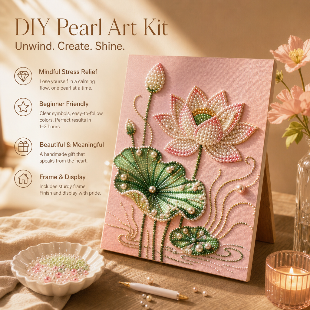 🎨Éloignez-vous du bruit. Laissez libre cours à votre imagination ✨ Kit de bricolage « Pearl Art »