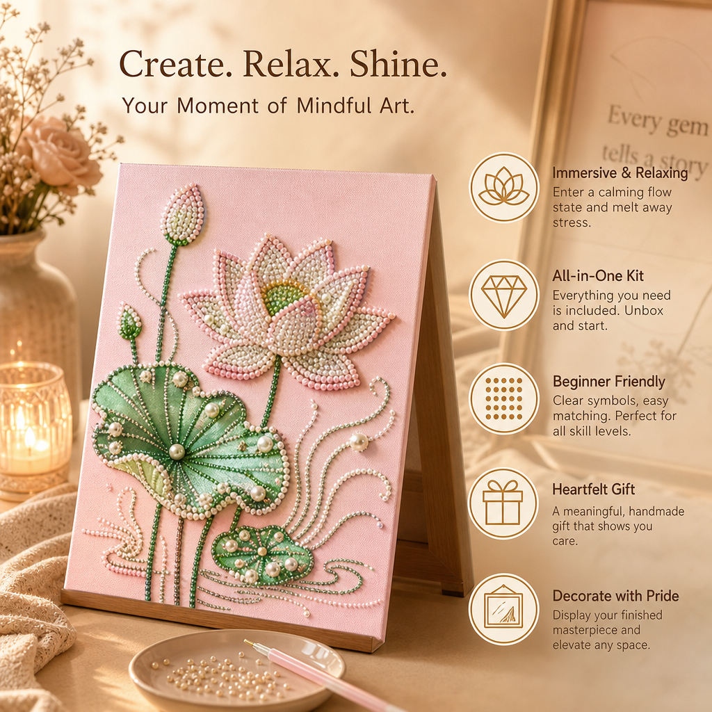 🎨Éloignez-vous du bruit. Laissez libre cours à votre imagination ✨ Kit de bricolage « Pearl Art »