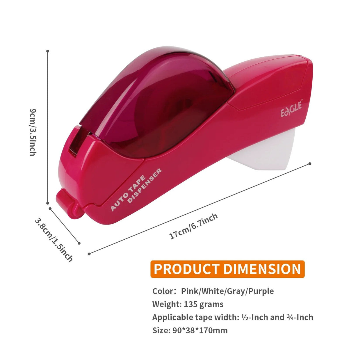 ✂️📦 Distributeur automatique de ruban adhésif — Utilisable d'une seule main, sans piles, pour une coupe nette à chaque fois
