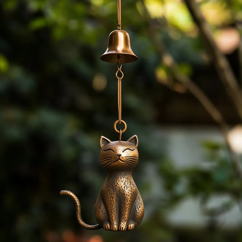 ⏳Offre spéciale : 70 % de réduction🐱Carillon éolien rétro fait main en forme de chat