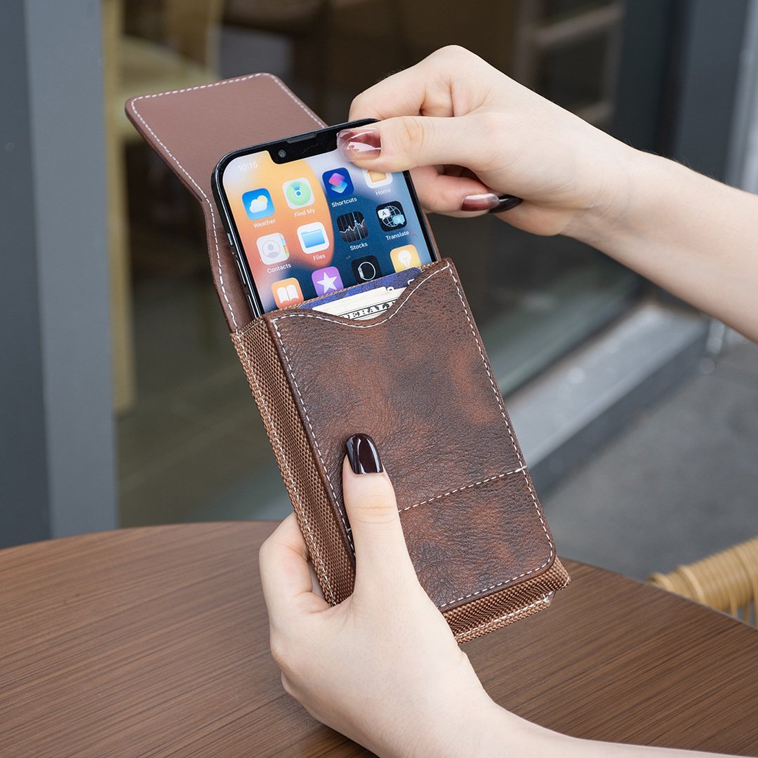 🛡️Étui de téléphone robuste à fixer à la ceinture, avec fermeture magnétique silencieuse ! 📱