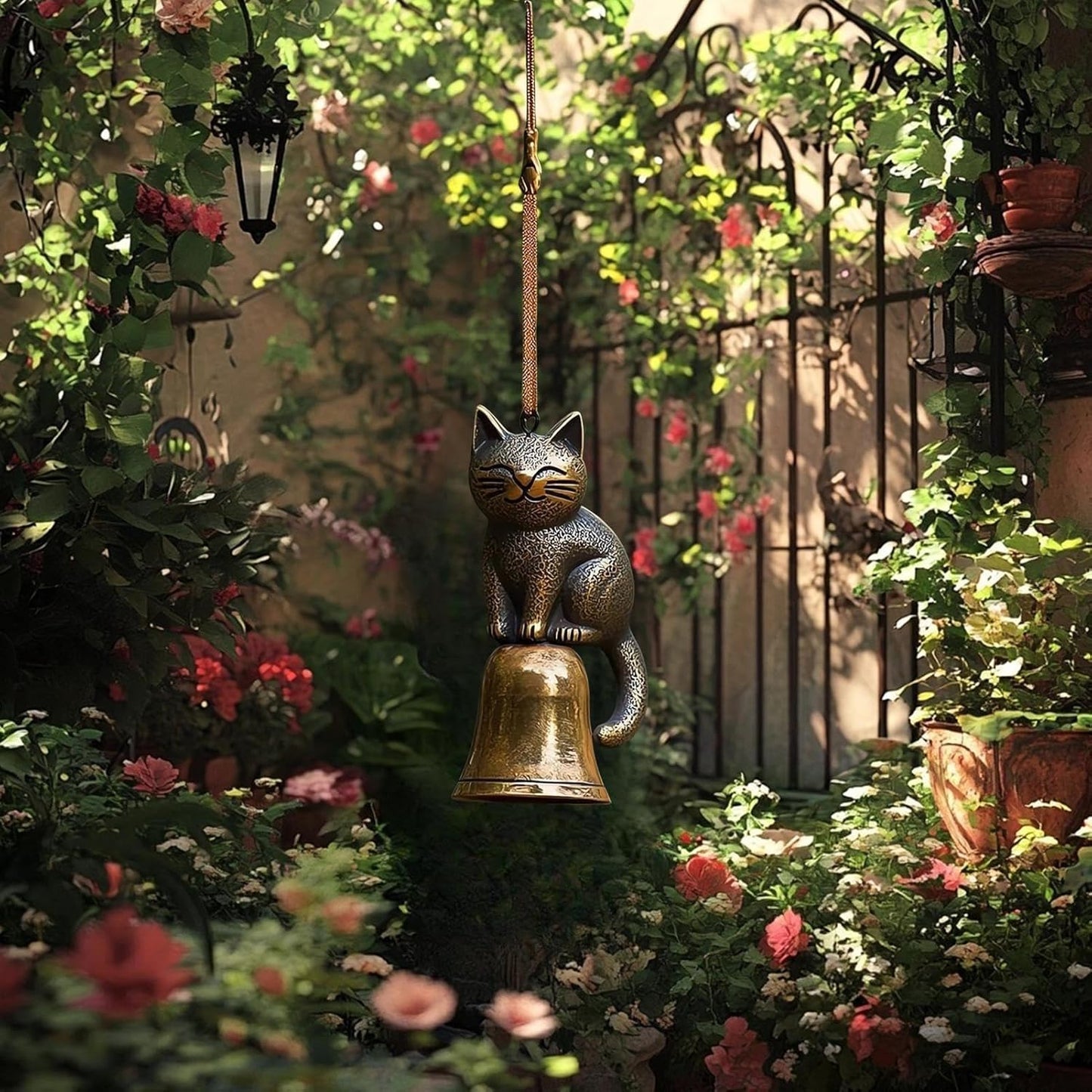 ⏳Offre spéciale : 70 % de réduction🐱Carillon éolien rétro fait main en forme de chat