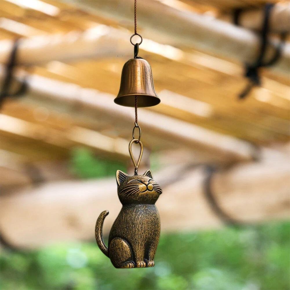 ⏳Offre spéciale : 70 % de réduction🐱Carillon éolien rétro fait main en forme de chat