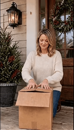 ✨🎄 Décoration de porte de Noël lumineuse — Lumière chaleureuse, charme artisanal, 6 modèles verticaux