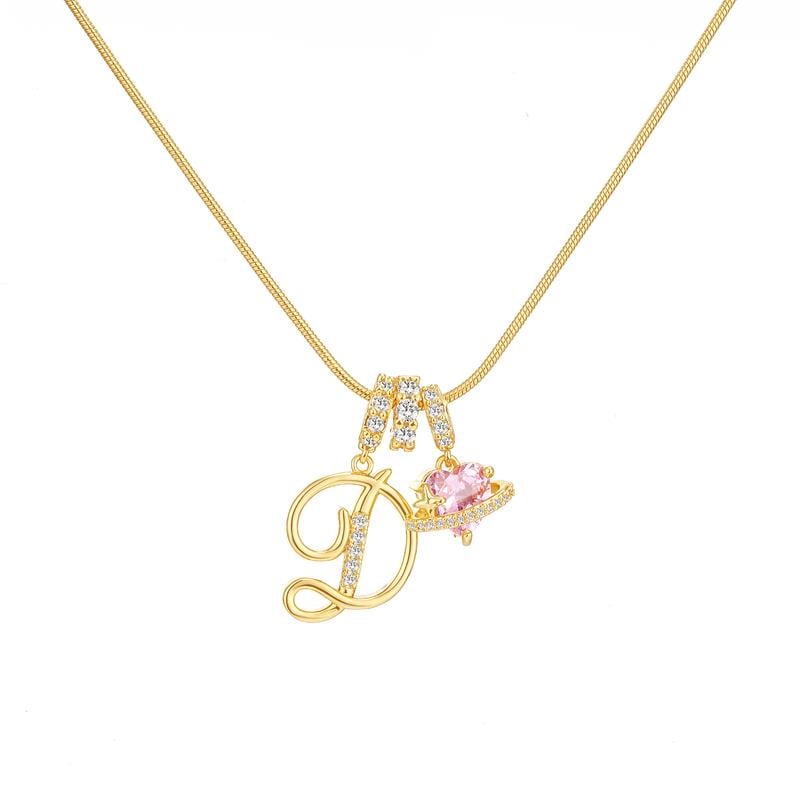 💖50% de réduction pour la Saint-Valentin✨ Collier pendentif lettre A-Z à trois rangs🎀