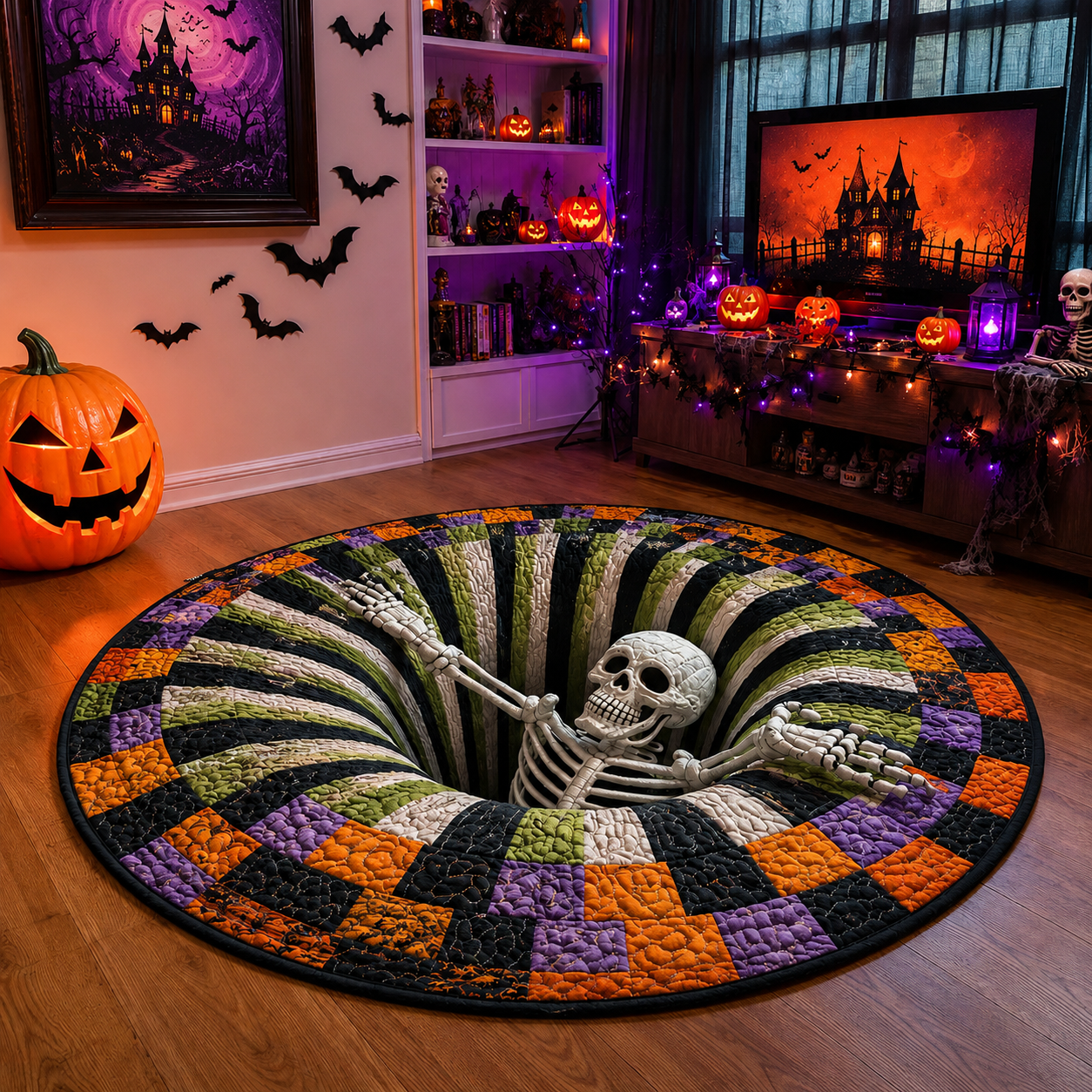 🔥 50 % DE RÉDUCTION AUJOURD'HUI 🎃 Épatez vos invités avec une illusion d'ossature en 3D ! 💀