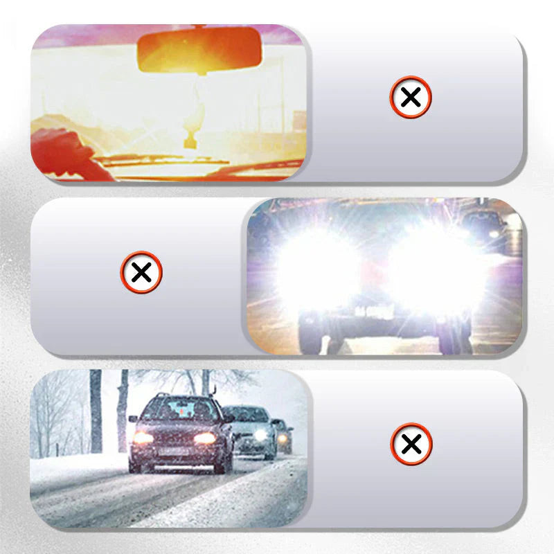 🚗Pare-soleil anti-éblouissement 2 en 1 pour voiture ✨ Protection pour la conduite de jour comme de nuit 🚗