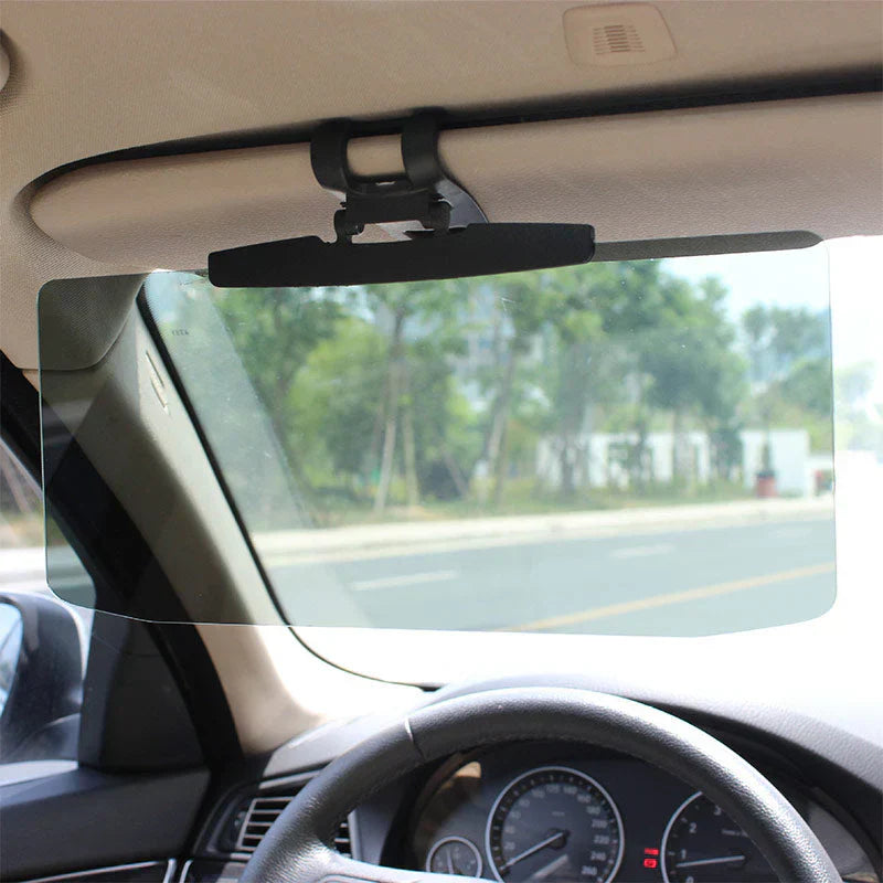 🚗Pare-soleil anti-éblouissement 2 en 1 pour voiture ✨ Protection pour la conduite de jour comme de nuit 🚗