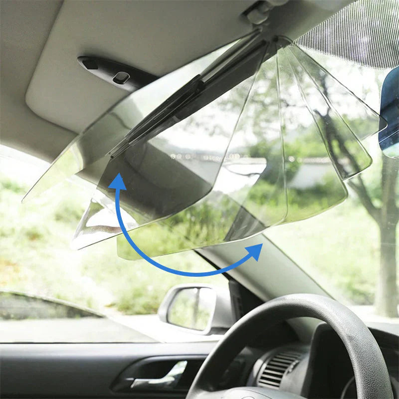 🚗Pare-soleil anti-éblouissement 2 en 1 pour voiture ✨ Protection pour la conduite de jour comme de nuit 🚗