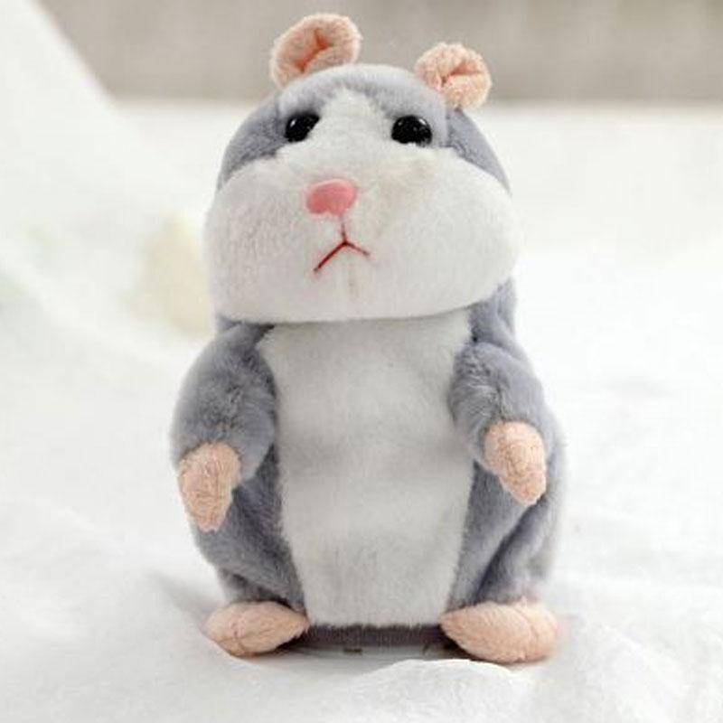 🐹 Peluche de hamster parlant — Répète ce que vous dites et remue la tête, 3 couleurs + édition de Noël