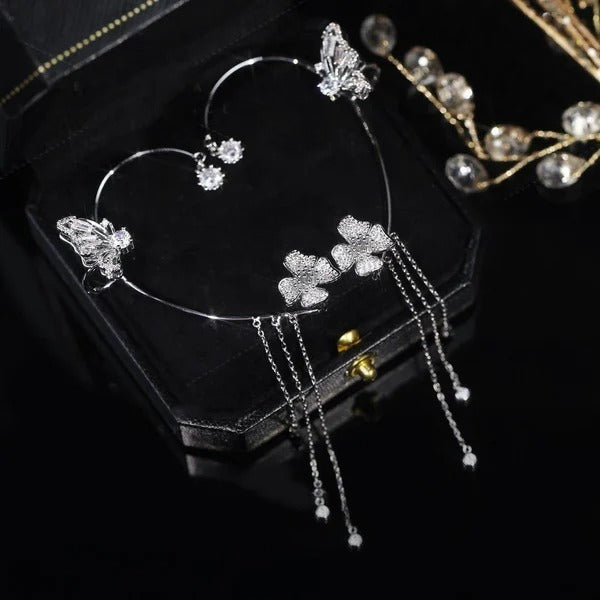 ✨🦋 Zirkonia oorbellen met vlinderpo💖✨