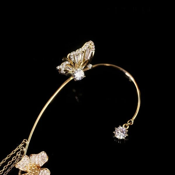 ✨🦋 Zirkonia oorbellen met vlinderpo💖✨