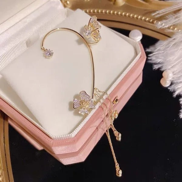 ✨🦋 Zirkonia oorbellen met vlinderpo💖✨