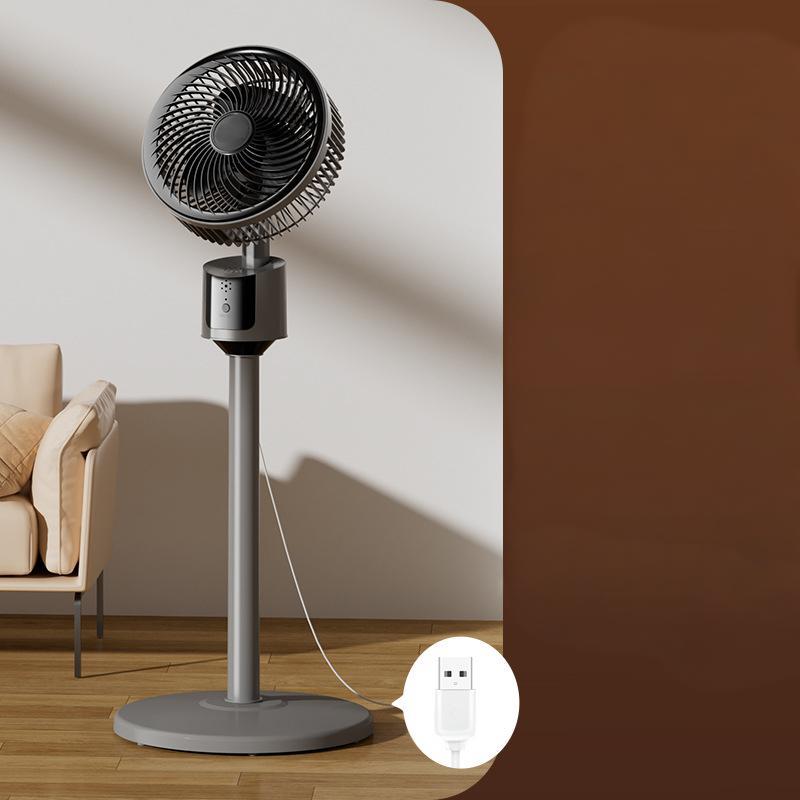 🔥Ventilateur de plancher d'écoulement d'air silencieux à économie d'énergie alimenté par USB🍃