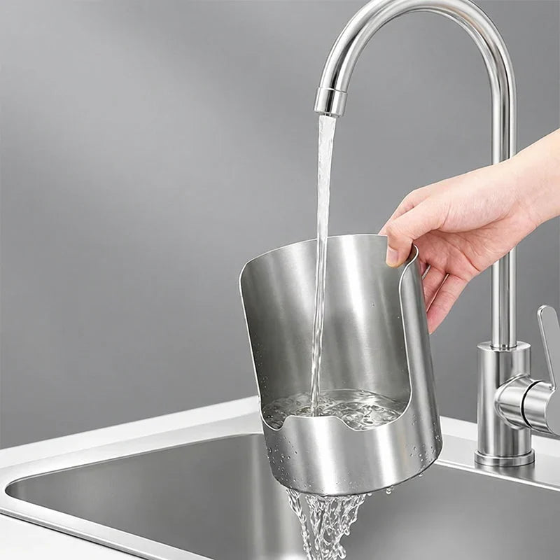 🍳 Kitchen Tidy Dock — Range-couvercles et ustensiles en acier inoxydable