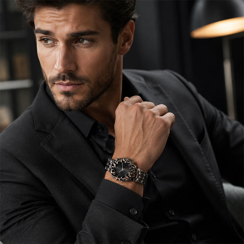 ⌚ 50 % DE RÉDUCTION POUR UNE DURÉE LIMITÉE ! ✨🦖 Montre créative en quartz en forme de griffe 🌋