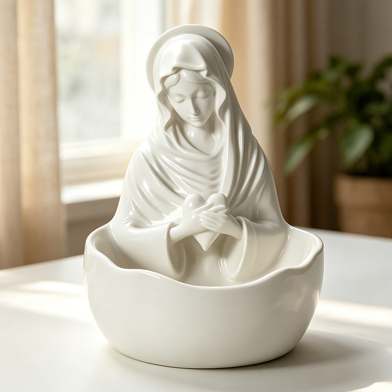 ✨🏛 Plateau à bijoux de bureau en résine de qualité supérieure : élégant bol de rangement blanc pour coiffeuse ! ✨🧕